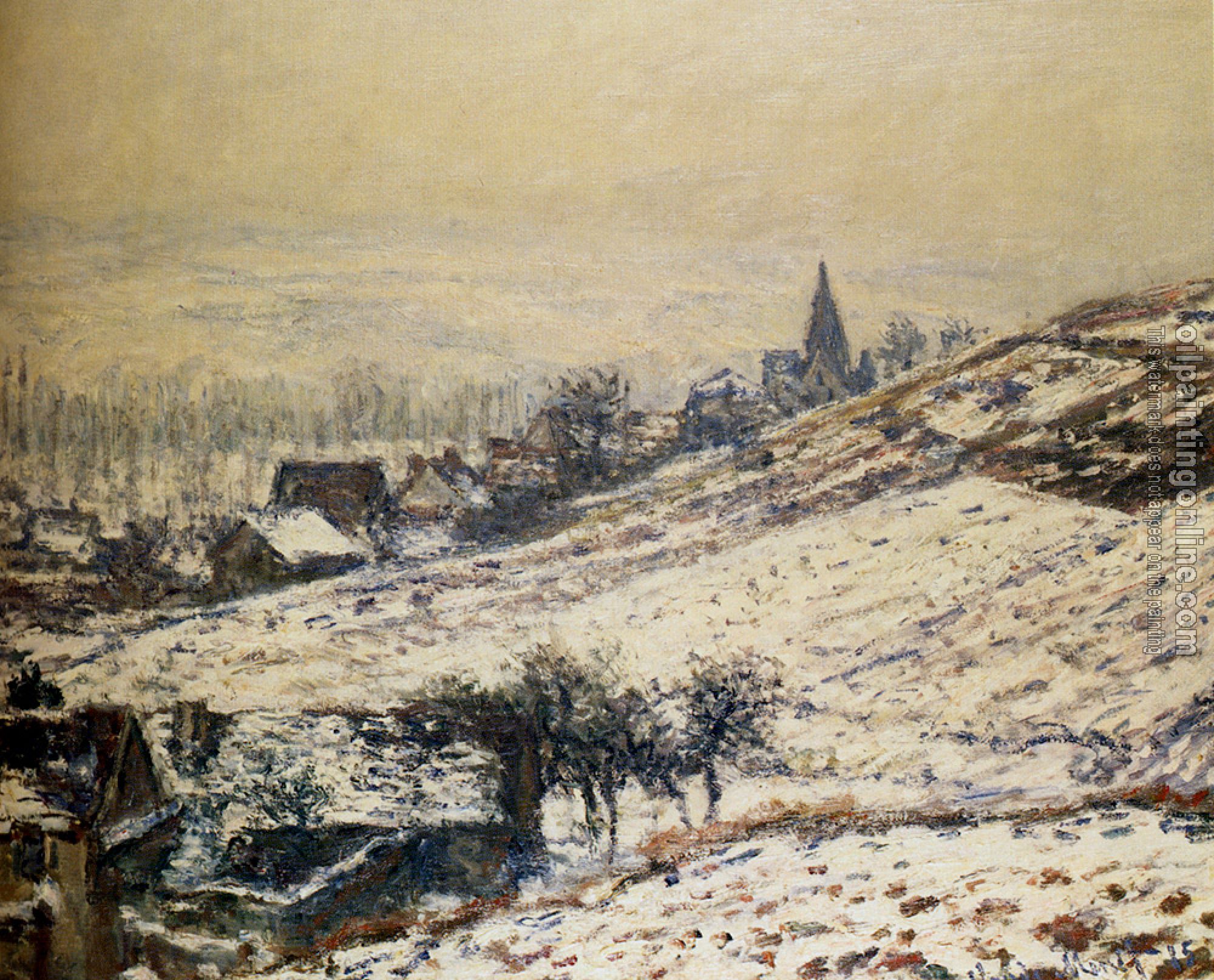 Monet, Claude Oscar - Winter At Giverny